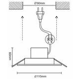  LED prigušiva kupatilska svetiljka LED/10W/230V 3000K-6500K Wi-Fi Tuya IP44 | Eponuda.com