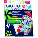 Fixky na textil GIOTTO DECOR textile/ 12 farieb