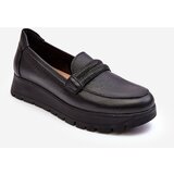 Boto Leather Platform Half Boots with Ornament Black Lemar Lehira | Eponuda.ba