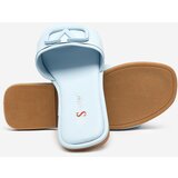 Resti Cartec blue women's eco leather slippers - Footwear | Shoptok.si