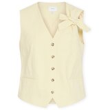 Vila Topi & Bluze Alara Vest - Pastel Yellow Rumena Cene