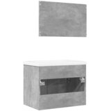  3-dijelni set kupaonskog namještaja siva boja betona drveni 60 x 38.5 x 46 cm | shoptok.hr