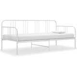  Okvir za krevet na razvlačenje bijeli metalni 90 x 200 cm | shoptok.hr