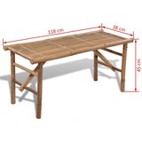  Sklopiva vrtna klupa 118 cm Bambus | shoptok.hr