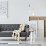  Luster na sajli SIMON 2xE27/60W/230V bela/buk | Eponuda.com