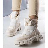 Gemre Beige insulated slip-on snow boots Francisco | ePonuda.com