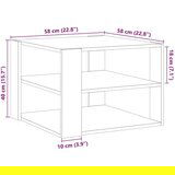  za kavu Staro drvo 58x58x40 cm Konstruirano drvo | shoptok.hr