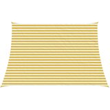  Jedrilica za sunčevu sjenu Žuta i bijela 4 / 5 x 3 m HDPE | shoptok.hr