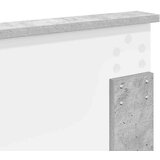  Uzglavlje s uzglavljem Betonski sivi 120 cm Konstruirano drvo | shoptok.hr