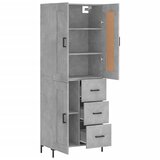  Visoka komoda siva betona 69,5x34x180 cm od konstruiranog drva | shoptok.hr