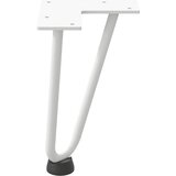  Noge s ukosnicama za stolić za kavu 4 kom. bijele 20 cm, puni čelik | shoptok.hr
