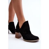 Boto Women's Black Cutout Boots with Stiletto Heel Niartima | ePonuda.com