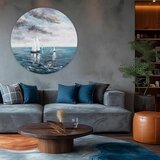 Okrugle slike sa akrilnim Azurnim horizontima | different dimensions