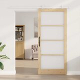  Klizna vrata ORKDAL 93 x 211 cm Masivna borovina i staklo | shoptok.hr