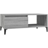 vidaXL Klubska mizica siva sonoma 90x50x36,5 cm inženirski les, (20712365) | Shoptok.si