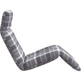  Zložljiv ležalnik siv karo vzorec 175x54x8,5 cm oksfordsko blago, (5000296571) | Shoptok.si