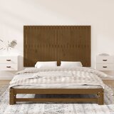  Zidno uzglavlje smeđa boja meda 147x3x90 cm od masivne borovine | shoptok.hr