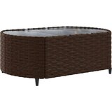  5-dijelni set vrtnih sofa s jastucima poliratan smeđi | shoptok.hr