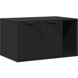 vidaXL Kutija za mačji pijesak crna 80x50x45 cm konstruirano drvo | shoptok.hr