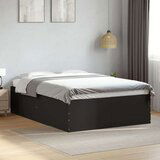 vidaXL Okvir kreveta crni 140 x 200 cm od konstruiranog drva | shoptok.hr