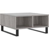 Maison Chic Klubska mizica - kavna mizica - Nizka mizica siva sonoma 60x60x30 cm inženirski les, (21753082) Cene