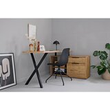 MID.YOU KOTNA PISALNA MIZA kovina, leseni material črna, barve hrasta | Shoptok.si