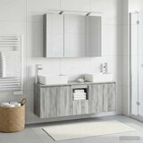  Set ormarića za kupaonicu 4 kom. Siva Sonoma Konstruirano drvo | shoptok.hr