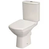 Cersanit stajaća WC školjka - kombinacija Carina (Bez ruba, Bez posebne glazure, Oblik ispiranja: Duboko, WC odvod: Vodoravno, Bijele boje)