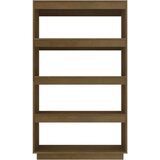 vidaXL Ormarić za knjige / pregrada boja meda 80x35x135 cm od borovine | shoptok.hr