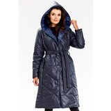 Awama Woman's Coat A686 Navy Blue Cene
