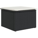  6-dijelni set vrtnih sofa s jastucima crni od poliratana | shoptok.hr