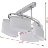  Stropna lampa staklenim abažurima u obliku elipsoida 4 E14 žarulje | shoptok.hr