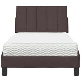  Krevet s madracem Hanko tamnosmeđi 80x200 cm od tkanine | shoptok.hr