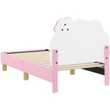  Okvir kreveta za malu djecu s naslonom Ružičasta 70 x 140 cm PU | shoptok.hr