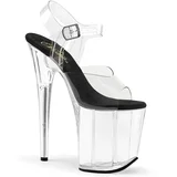 Pleaser Flamingo-808 Clr-Blk/Clr 39