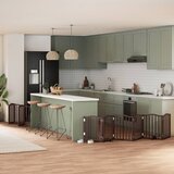 vidaXL Vrata za pse s vratašcima 12 panela sklopiva 600 cm drvo topole | shoptok.hr