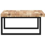  Zidna polica za umivaonik od čelika i masivnog bagremovog drva Smeđa 100 x 60 x 4 cm | shoptok.hr