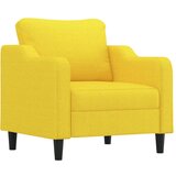  The Living Store Fotelj svetlo rumen 60 cm blago - Fotelj, (21501733) | Shoptok.si