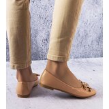 Gemre Dark beige ballet flats with embellishment Vallée | Shoptok.si