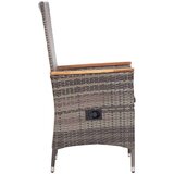  Vrtna jedilna garnitura 7-delna poli ratan siva, (20678106) | Shoptok.si