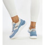 Gemre Beige-blue platform sneakers Nereida | shoptok.hr
