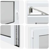  Okno za klet RISOR 120 x 60 cm PVC in steklo Bela, (5000215235) | Shoptok.si