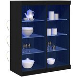  LED komoda Crni hrast 81 x 37 x 100 cm Konstruirano drvo | shoptok.hr