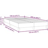  posteljni okvir brez vzmetnice roza 120x220 cm žamet, (21829536) | Shoptok.si