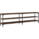 Maison Chic TV omarica - TV stojalo - Televizijska omarica dimljeni hrast 180x30x50 cm inženirski les, (21701423) Cene