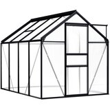 vidaXL Rastlinjak antraciten iz aluminija 4,75 m² | Shoptok.si