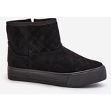 Big Star Ankle snow boots with zip insulated with fur Big Star black | Shoptok.si