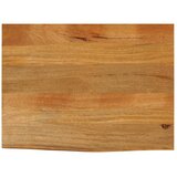 Stolna ploča sa živim rubom 70x60x2,5 cm od masivnog drva manga | shoptok.hr