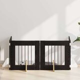  Vrata za pse z stojali 4 pcs Črni hrast 60 x 60 cm, (5000232703) | Shoptok.si