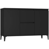 Maison Chic Komoda - Predalnik črna 104x35x70 cm iverna plošča, (21716235) Cene